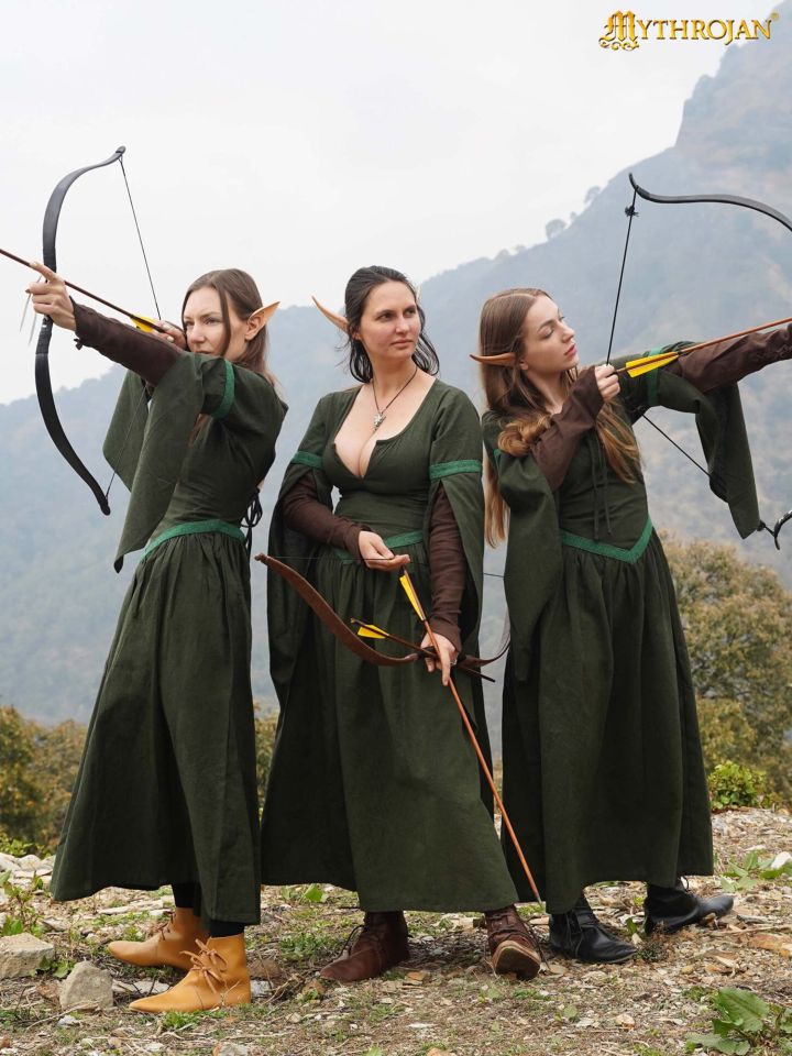 Robe elfique verte 5