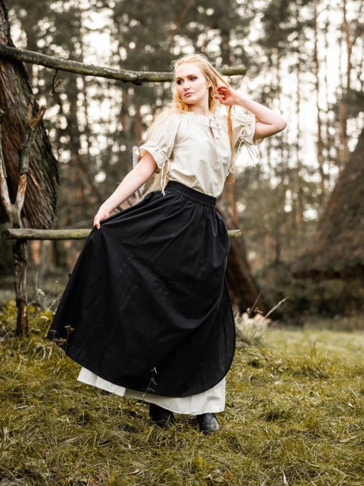 Jupe médiévale Elise noire XXL/XXXL 5