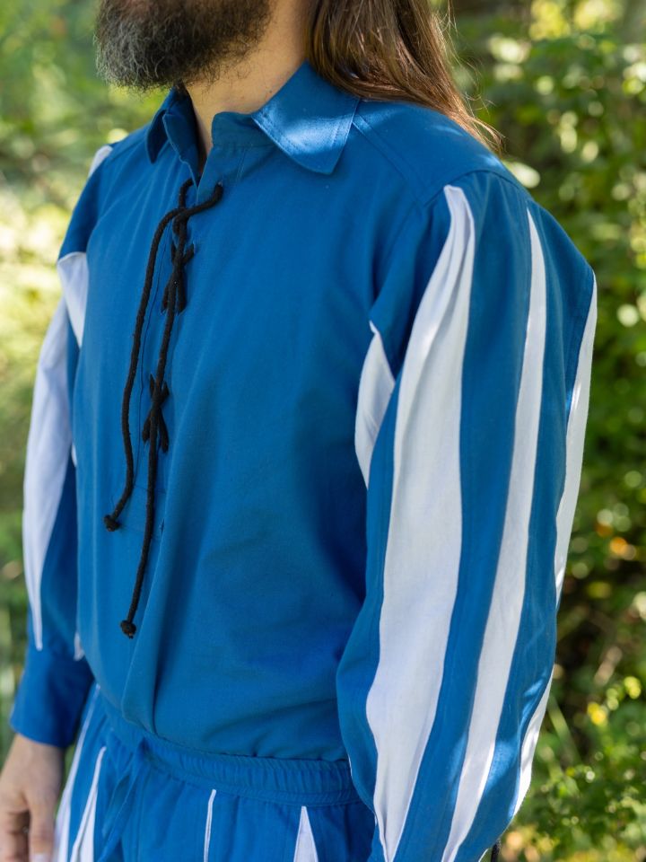 Chemise Lansquenet Titurel bleue et blanche 5