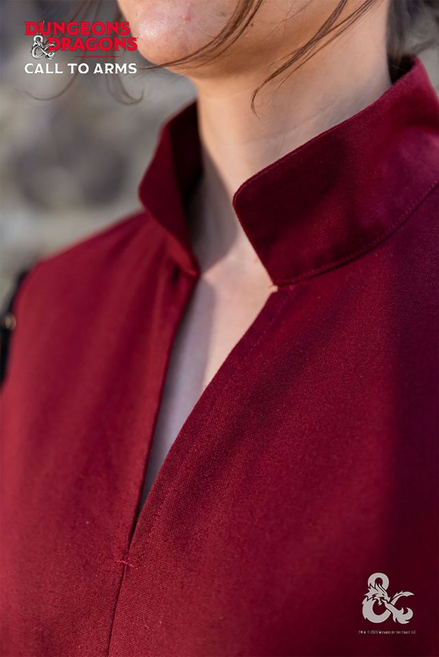 Tunique de combattant Donjons & Dragons rouge-noir XXXL 5