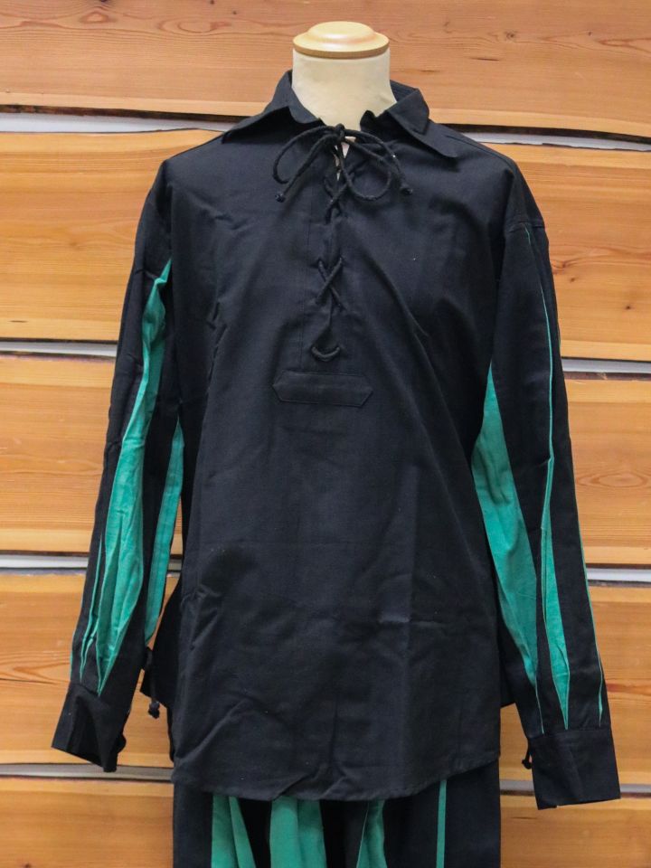 Chemise Lansquenet Titurel noire et verte XXL/XXXL 5