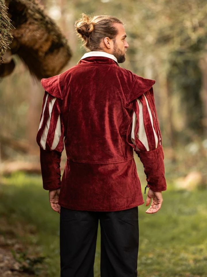 Veste en velours bordeaux 5