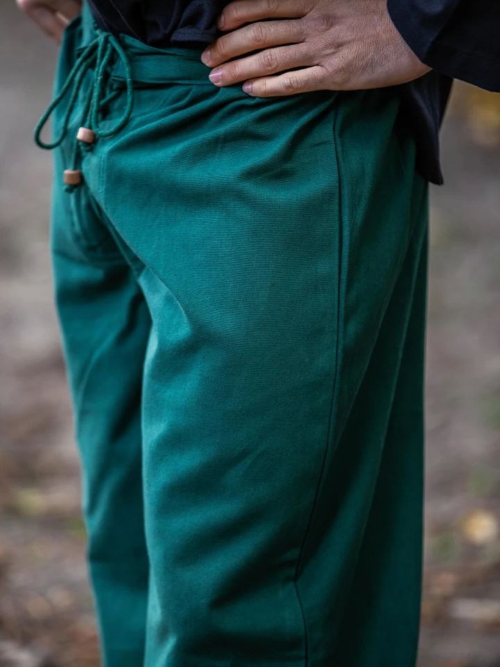 Pantalon médiéval en vert M 5