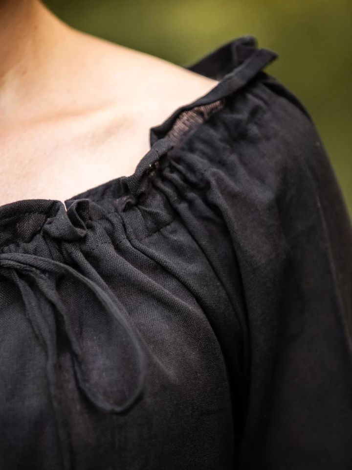 Blouse à manches courtes en noir L 5
