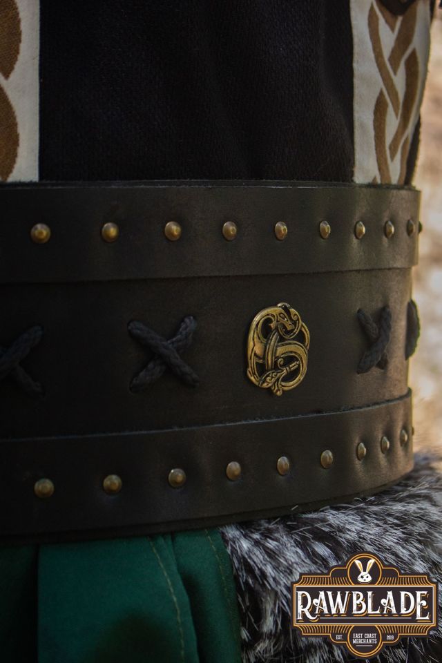 Ceinture en cuir avec pochette 5