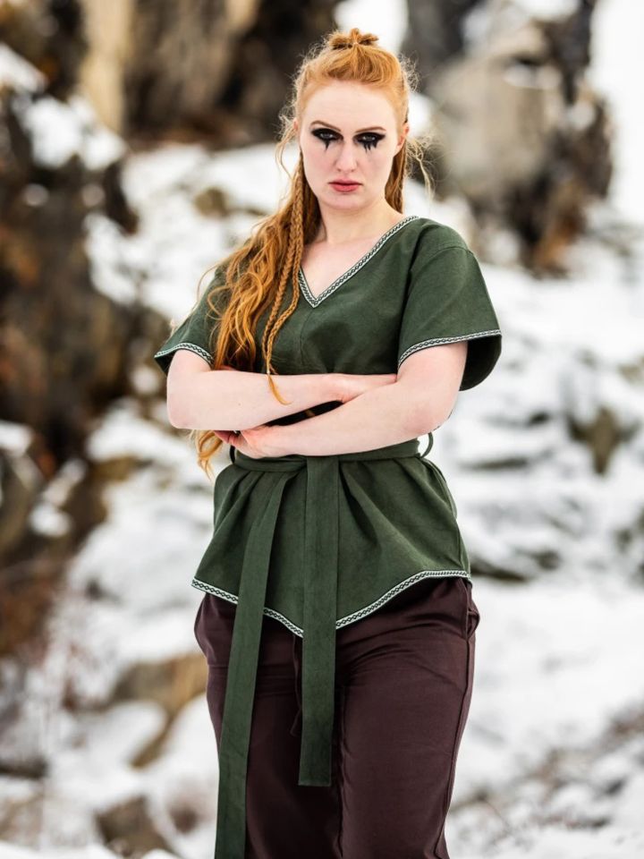 Tunique Viking Matilda en vert S 5