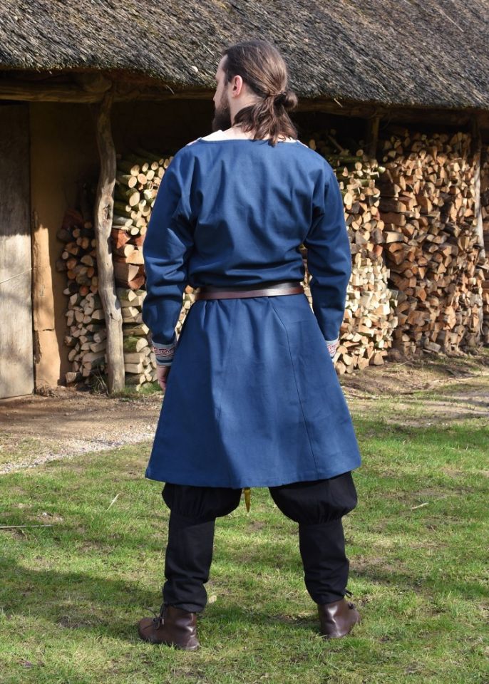 Tunique Viking avec broderies, en bleu XL 6