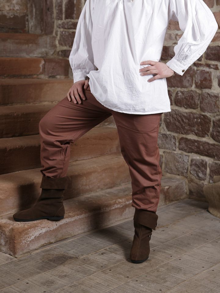 Pantalon médiéval en coton marron XXL 6