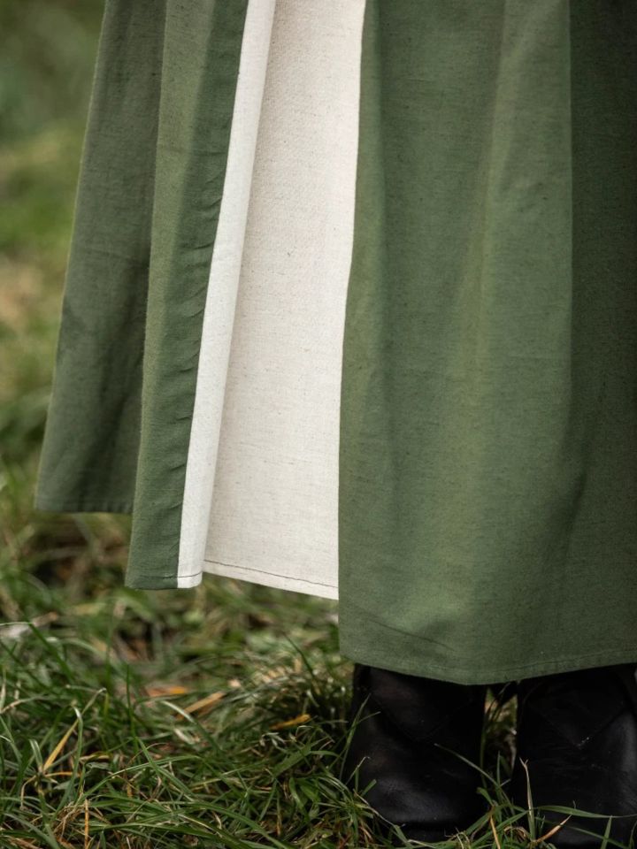 Jupe médiévale bicolore vert - écrue L/XL 6