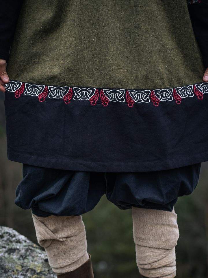 Tunique Viking Freydis Olive Unisexe 6