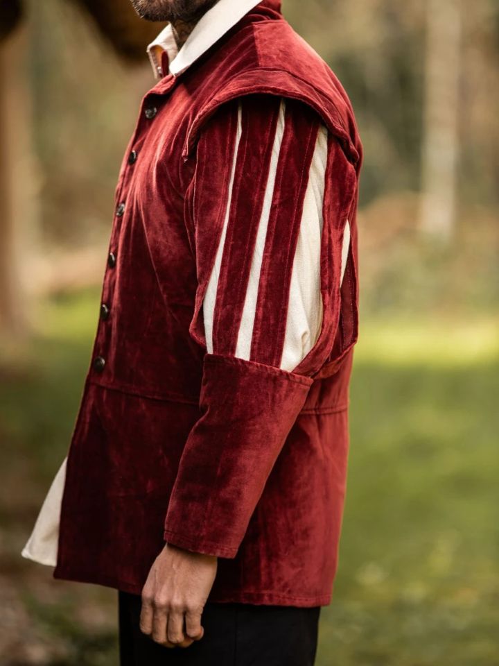 Veste en velours bordeaux 6