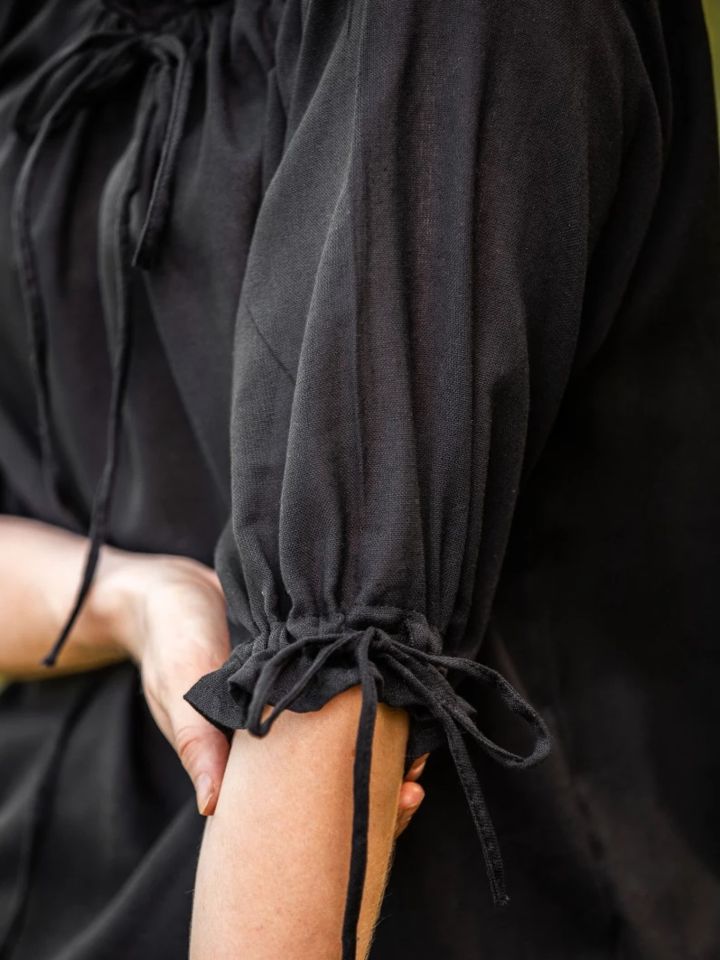 Blouse à manches courtes en noir L 6