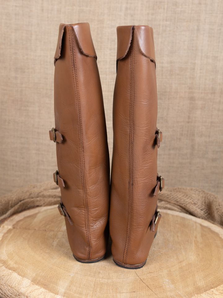 Bottes médiévales marron avec semelle en caoutchouc 43 7