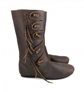 Bottes viking en nubuck marron 44