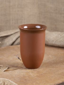 Tasse ou chope à bière en argile émaillée