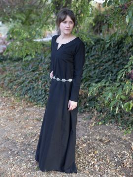 Robe médiévale simple, noire S