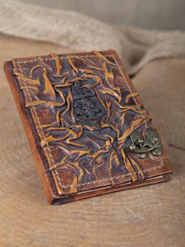 Petit carnet en cuir motif Pirate