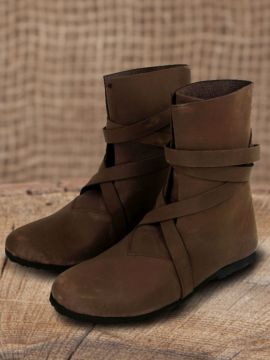 Bottines viking en cuir suédé marron 45