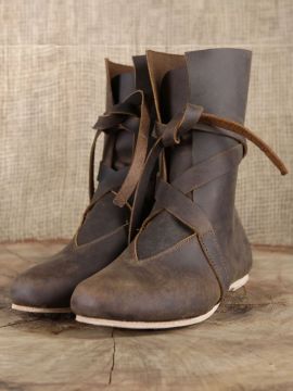 Bottines viking en cuir marron 48