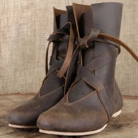 Bottines viking en cuir marron 44