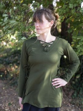 Blouse elfique en vert