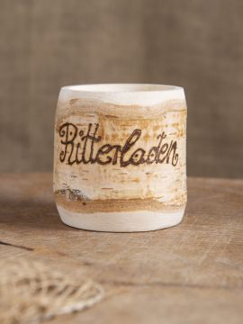 Tasse en bois de bouleau jusqu'à 10 caractères