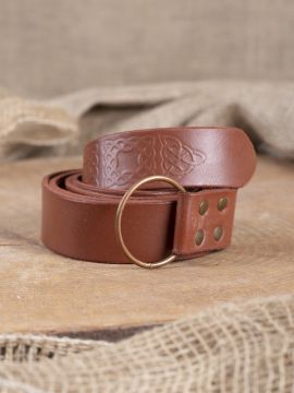 Ceinture en cuir gaufré