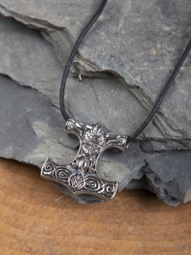 Pendentif Marteau de Thor avec la tête de Thor