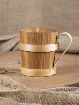 Chope à bière en bois