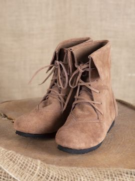 Bottes à revers en marron