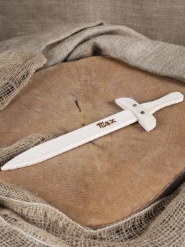 Epée en bois avec gravure personnalisable