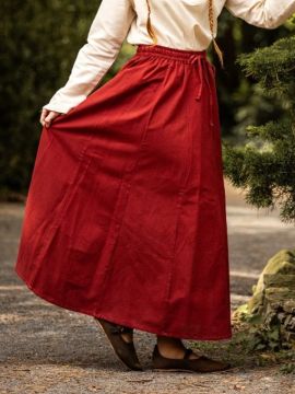 Jupe Médiévale rouge